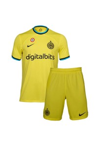 Fotbalové Dres Inter Milan Dětské Třetí Oblečení 2022-23 Krátký Rukáv (+ trenýrky)